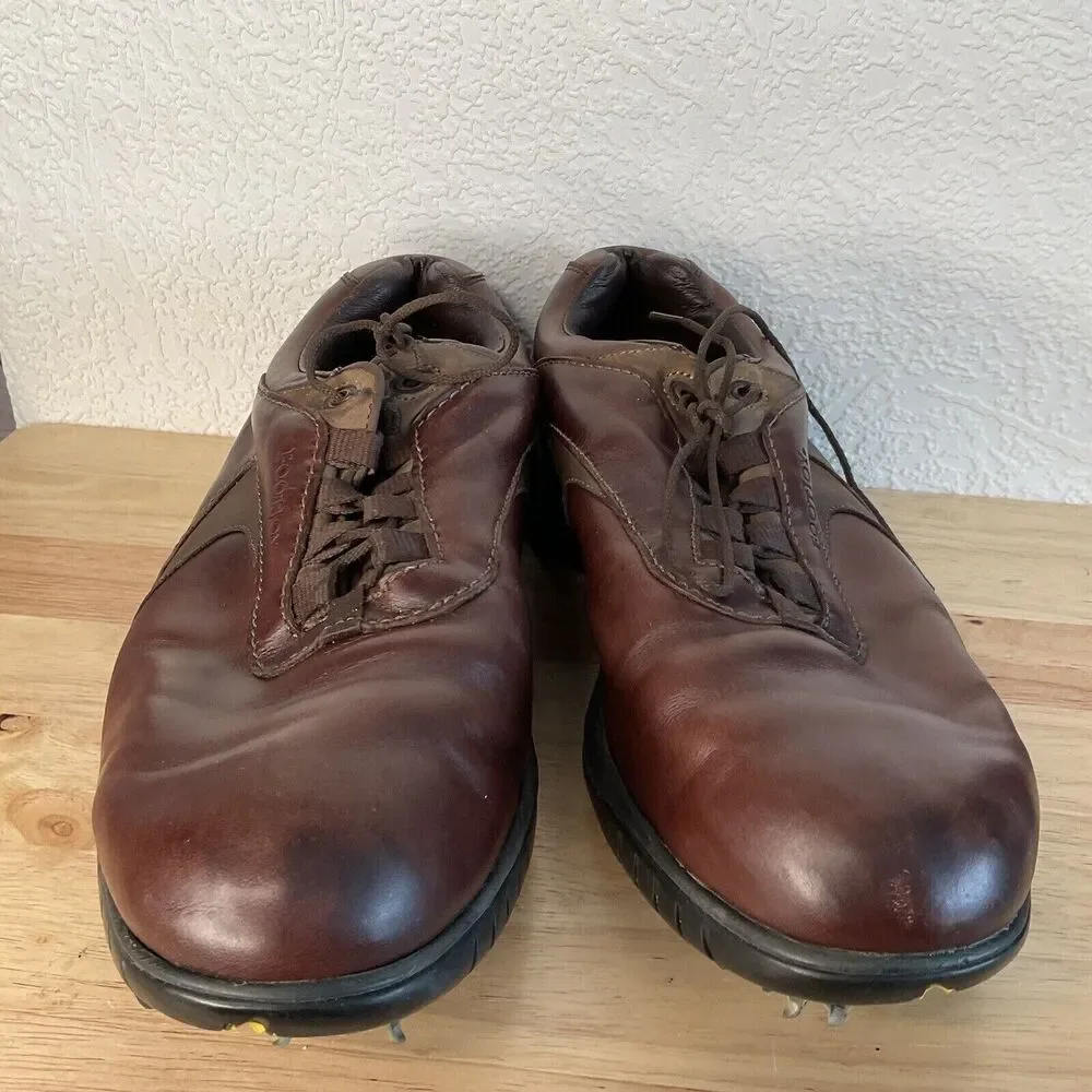 FootJoy FJ Contour Series 54296 Mens Size/10.5W Brown‎ Leather Golf Shoes China